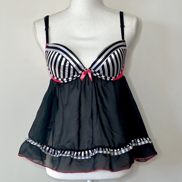 Mesh Babydoll Top - Picture 1 of 5